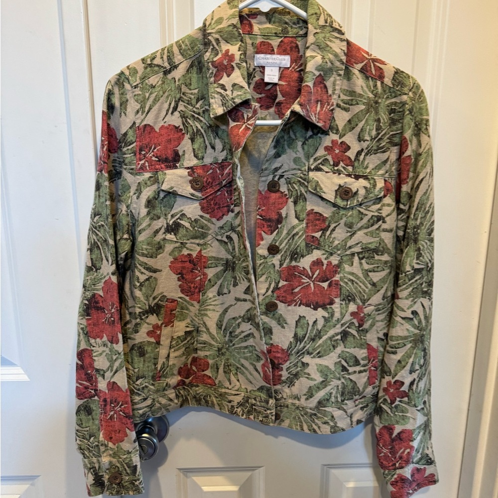 Printed Flax Jean’s Jacket